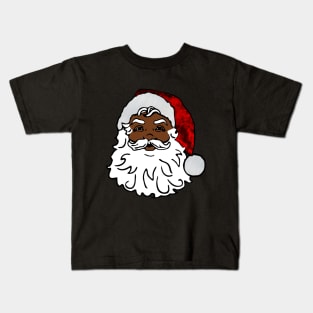 african black santa claus christmas Kids T-Shirt